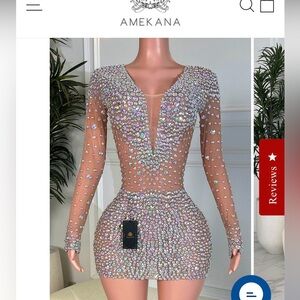 Dazzling Silver Sequin Mini Dress